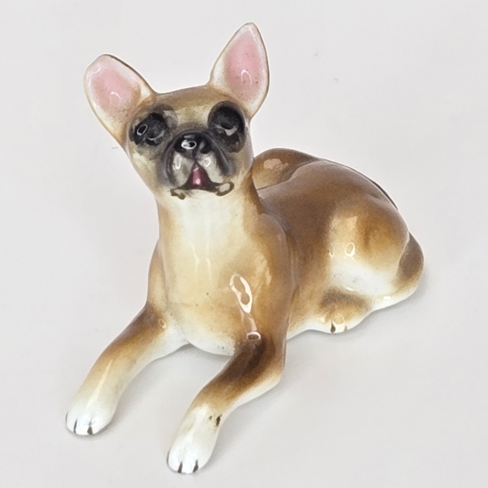 Vintage Shiken Japan Bone China Dog Figurine Mini 1.5 Inch Ceramic - Picture 6 of 9